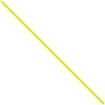 A slim, diagonal yellow line like an MH-USA 7 x 5/32 Yellow Plastic Twist Tie (2000/Case) spans from the bottom left to the top right on a white background.