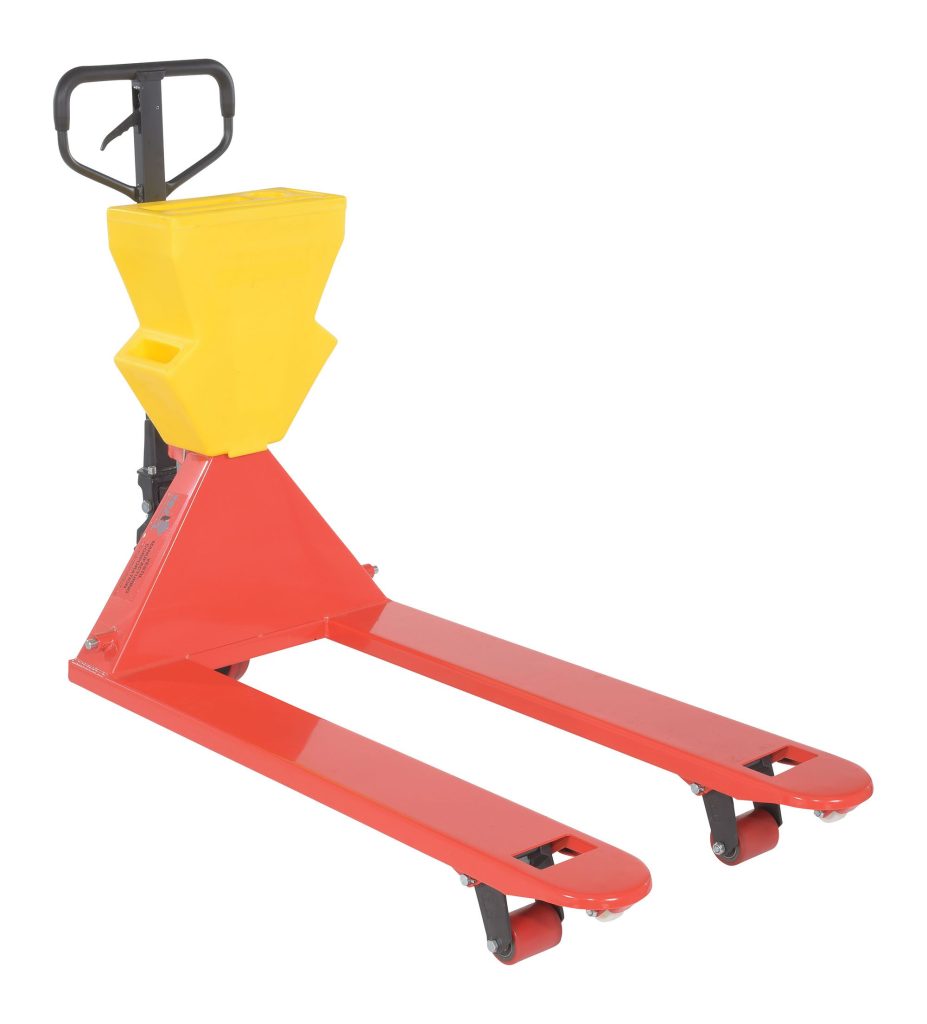 Vestil Red Pallet Truck 5 5K 27 X 48 Yellow P Caddy MH USA vestil-red-pallet-truck-5-5k-27-x-48-yellow-p-caddy-mh-usa