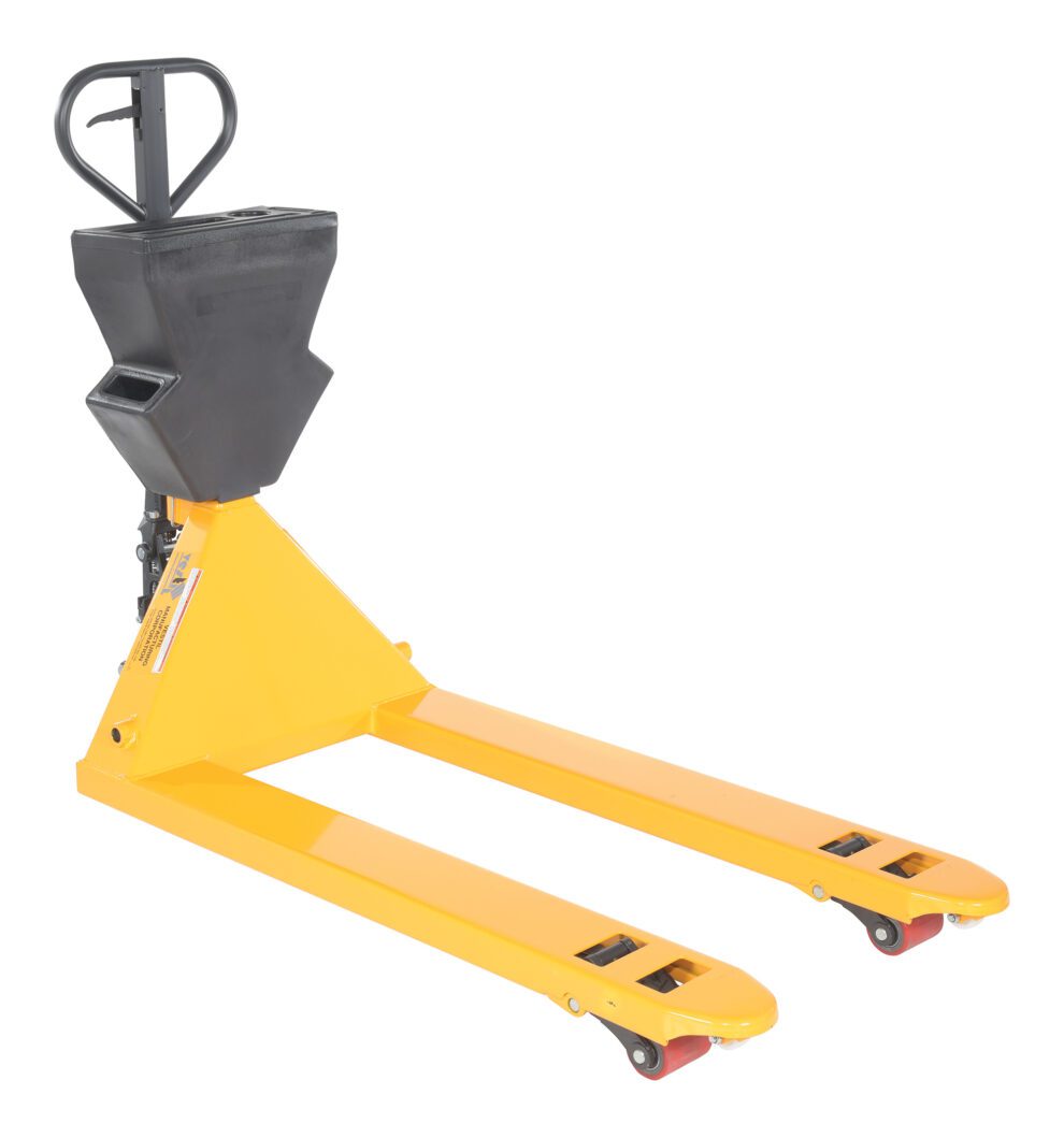 Vestil Yellow Pallet Truck 5 5K 27 X 48 Black P Caddy MH USA vestil-yellow-pallet-truck-5-5k-27-x-48-black-p-caddy-mh-usa