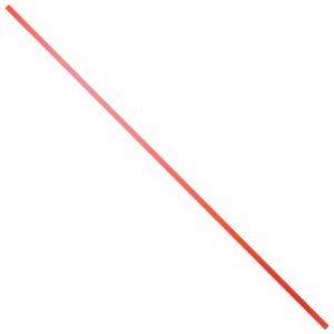 A long, thin red straw, reminiscent of the sleek MH-USA 4 x 5/32 Metallic Red Twist Ties (2000/Case), is placed diagonally on a white background.