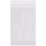 The MH-USA 6 x 2 x 9 - 2 Mil resealable gusseted poly bags (1000/case) have a white sealing strip, crystal-clear transparency, and are made from durable, flexible material that reflects light beautifully.