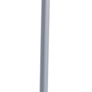A tall Vestil PVC Corner Guard in gray, 48 inches high, stands vertically against a plain white background.