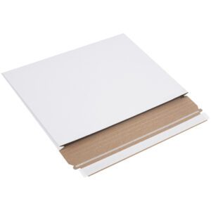 White Gusseted Flat Mailers