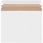 A 9 x 7 White Stayflats Lite® Mailer (200/Case), with a brown peel-and-seal strip on the flap, is displayed against a plain background.