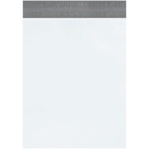 A white sheet with a gray header and footer, reminiscent of the clean lines found in the MH-USA 19 x 24 Returnable Poly Mailer (100/Case), features faint, illegible gray text in the header to enhance its minimalistic look.