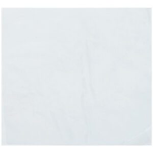A plain white napkin with subtle creases rests against a white backdrop, resembling the pristine finish of MH-USA 4 x 6 - 100 Gauge Shrink Bags (500/Case), ensuring it stays the images focal point.