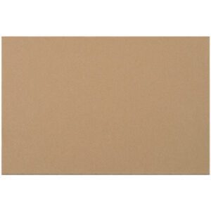 The MH-USA 11 7/8 x 17 7/8 Corrugated Layer Pads (100/Bundle) are displayed on a white background, highlighting their smooth texture and uniform brown color.