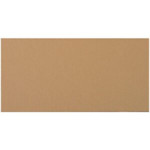 Rectangular corkboard with a plain, brown surface similar to MH-USA 11 7/8 x 23 7/8 Corrugated Layer Pads (50/Bundle), set against a white background.