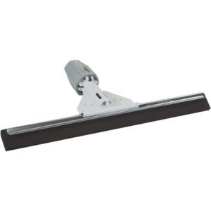 The MH-USA 22 Foam Floor Squeegee has a flat rubber blade and an angled, sturdy handle, ideal for efficient surface cleaning.
