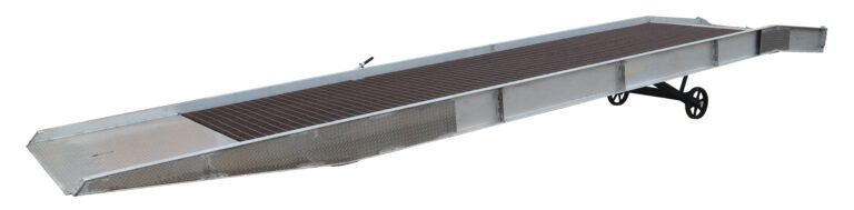 SY-257236-L_A.jpg The Vestil Alum Yard Ramp Steel Grating 74 Inx30 Ft, expertly designed for efficient loading=
