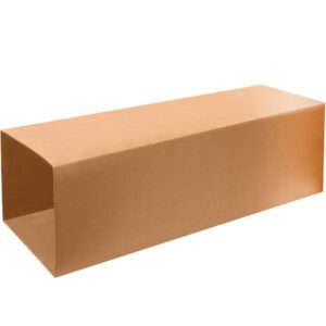 A long, rectangular box with the product name MH-USA 16 1/2 x 16 1/2 x 40 Telescoping Outer Boxes (10/Bundle) stands upright against a plain white background.