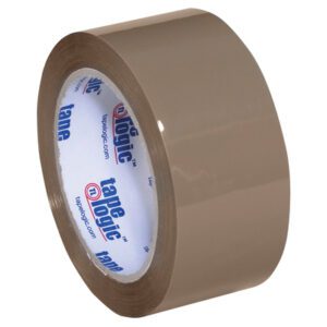 The Tape Logic® Lbs350 Industrial Tape is a 2 x 55 yds. tan tape with Tape Logic on the core, featuring a glossy finish. It is tightly wound and available in a convenient 6 pack for all your packaging needs.