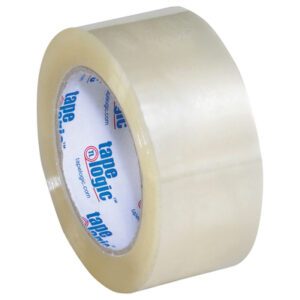 The 2 x 110 yds. Clear Tape Logic® Lbs400 Industrial Tape has a slightly glossy finish, visible branding on the core, and comes in a convenient case of 36 rolls for all your packing needs.