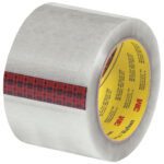 This Scotch Box Sealing Tape 313 comes in a pack of 6, with each clear roll measuring 3 x 110 yds. Featuring a distinctive red plaid side design and a printed yellow core, it adds charm to your packaging.