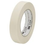A roll of the 1 1/2 x 60 yds. 3M Paper Masking Tape 2214 (24/Case) is positioned upright against a white background.