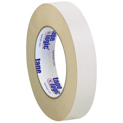 T9551003PK.jpg A 3-pack of Tape Logic® 1 x 36 yds. Double Sided Masking Tape is displayed upright against a white background, with tape logic in blue on the core. The tape has a smooth texture and is neatly wound.