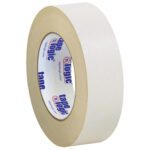 A 3-pack of 1 1/2 x 36 yds. Tape Logic® Double Sided Masking Tape is displayed upright against a white background, displaying the brands blue and red logo on the inner label.