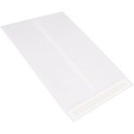 The 15 x 20 White Flat Tyvek® Envelopes feature a rectangular shape with a sealed flap and smooth surface, available in cases of 100.