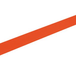 The Vestil Toeboard For Pipe Safety Railing 72 Inches Orange is a sturdy, flat metal beam with end brackets, designed for industrial or construction use. Its elongated rectangular shape ensures safety and reliability in various projects.