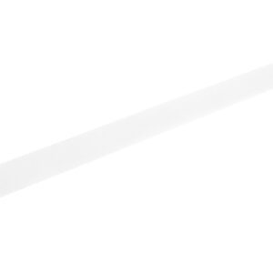 The Vestil Toeboard for Pipe Safety Railing, a long, thin white metal bar with right-angle brackets at each end, is ideal for supporting pipes. Designed for mounting against a plain white background, it measures 96 inches in length.