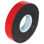 The 3/4 x 5 yds Dark Gray 3M™ 5952 VHB™ Tape, complete with a red liner and inner cardboard core, offers reliability and strength in every application. (1 Roll/Case).