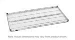 The Metro Super Erecta 2172NS Industrial Wire Shelf is a rectangular, polished stainless steel wire shelf on a white background featuring a grid pattern with sturdy frame, measuring 21 x 72 (note: actual dimensions may vary).