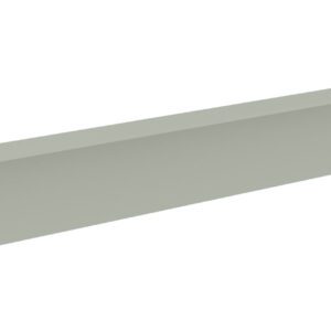 A long, light gray metal rackmount panel with mounting holes at each end, designed to be attached to a server or equipment rack.
