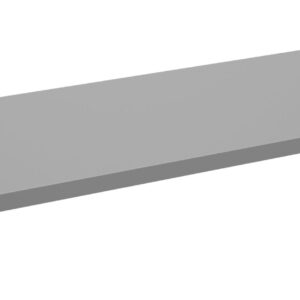 A long, flat, rectangular metal panel with a smooth surface. The panel has holes near the corners, suggesting it is designed for mounting or attachment. The color is light gray, and the panel appears industrial in style.