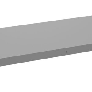 A rectangular, flat metal panel with a smooth surface and several small circular holes along its sides. The panel has a simple, industrial appearance, and is positioned against a plain white background.