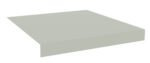 A 3D representation of a light gray, rectangular tabletop with beveled edges, set against a plain white background. The surface appears smooth and flat, viewed from an angle that shows the thickness of the tabletop.