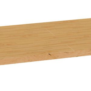 A rectangular, flat wooden board with a smooth, light brown surface and visible wood grain texture, reminiscent of Tennsco Shelving in its precision. The edges are clean, and the corners are sharp, indicating a meticulous cut.