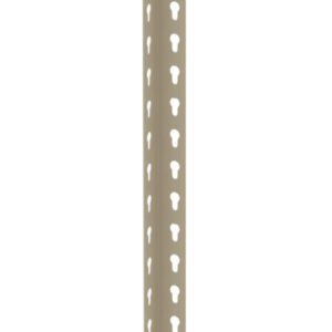 A long, beige corner bead strip featuring evenly spaced, triangular cutouts throughout its length. The strip is designed for reinforcing and finishing corners in construction or drywall installation. The background is white.