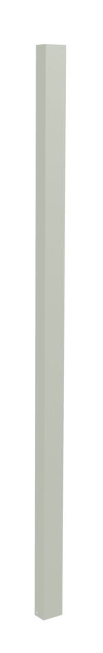 A tall, slender, rectangular vertical post with a light gray color. The surface is smooth, and the post appears solid and uniform in texture. The background is plain white.