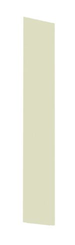 A tall, narrow, light beige rectangular slab or panel standing upright against a white background.