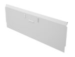 A plain, rectangular white panel with small protruding tabs and a slight angle, standing upright against a white background.