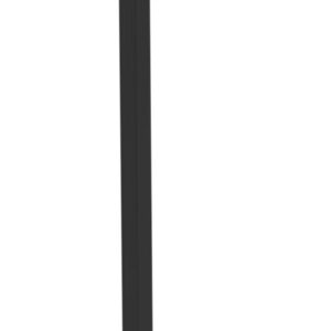 A black vertical line set against a plain white background, resembling a simple, elongated rectangular shape.