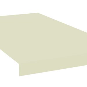 A rectangular, light beige slab with a slight shadow, giving it a three-dimensional appearance, on a white background.