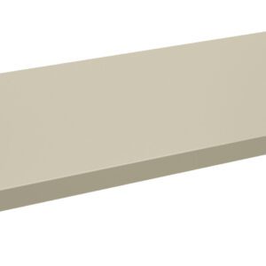 A beige, rectangular metal panel with four corner holes for mounting, shown at an angle.