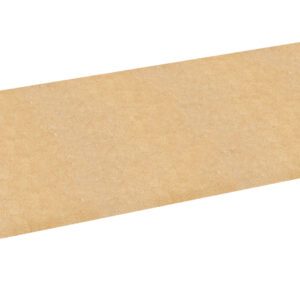 A rectangular sheet of plywood with a smooth, light brown surface, positioned at an angle on a white background.