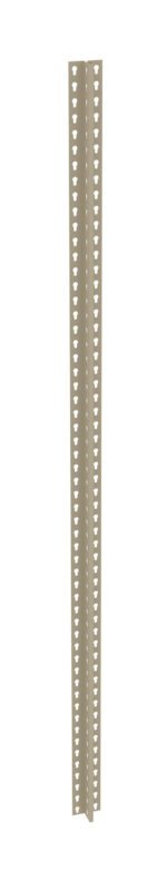 A metal corner bead with perforations running along its length, designed for drywall installation. The bead is placed vertically against a plain white background.