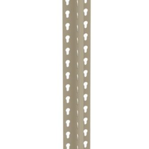 A metal corner bead with perforations running along its length, designed for drywall installation. The bead is placed vertically against a plain white background.
