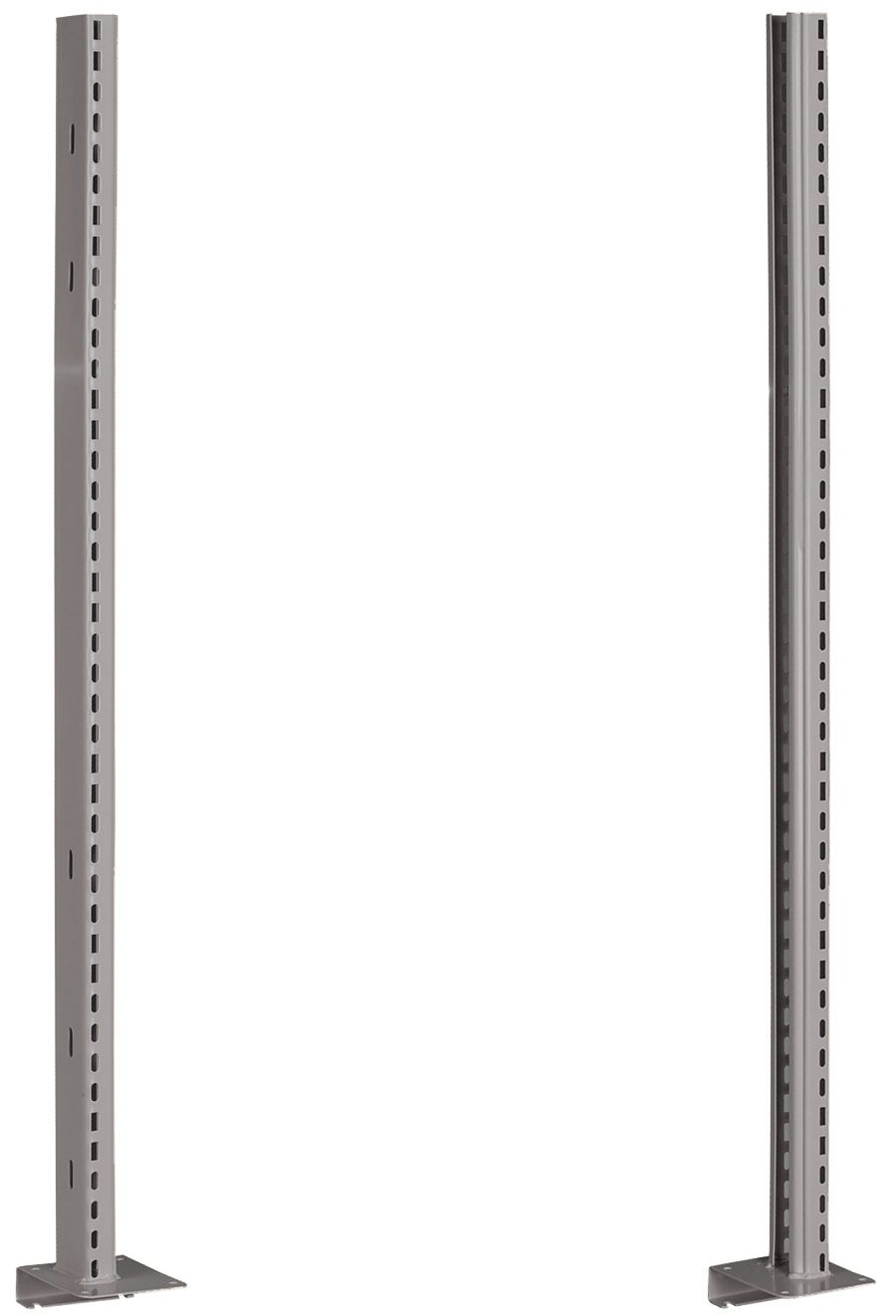 Tennsco 42"H Upright Frames for Cantilever System, Medium Grey MH USA