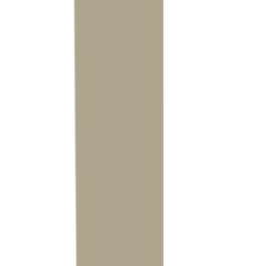 A tall, narrow vertical rectangle with a solid beige color. The shape is positioned against a plain white background.