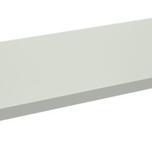 A flat, rectangular metal panel with a light gray finish, featuring a smooth surface and small holes at each corner, likely for mounting or assembly purposes. The panel has a slightly raised edge along its perimeter.
