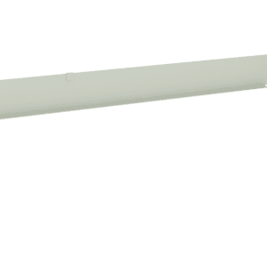 Metal bracket with three sides forming a U-shape, lying flat on a white background. The bracket has several holes for mounting, with the longer side at the back and two shorter sides extending forward.