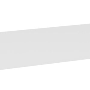 A plain, rectangular white surface with a smooth texture, viewed from an angle against a white background.