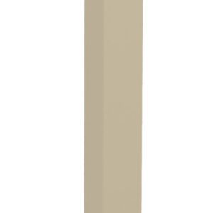A tall, rectangular beige post with a smooth surface. It has a simple, minimalist design and stands vertically against a white background.