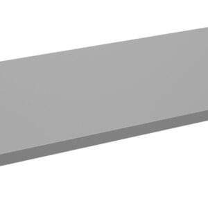 A flat, rectangular metal sheet with small holes at each corner, likely for mounting or attachment purposes. The sheet has a smooth, reflective surface and slightly raised edges along two sides.