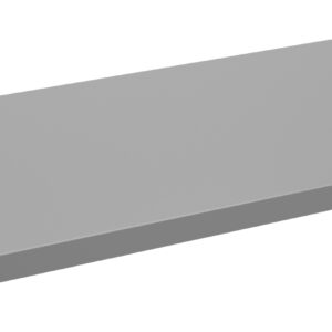 A rectangular, flat metal panel with four small mounting holes at the corners. The panel has a smooth surface and appears to be designed for use in equipment or enclosure construction. It is angled to show depth and a thin edge.