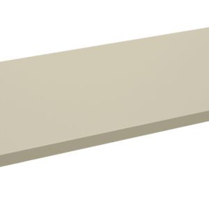 A beige rectangular metal panel with four small holes on each corner, resting on a white background. The panel appears flat and smooth, suitable for industrial or construction purposes.